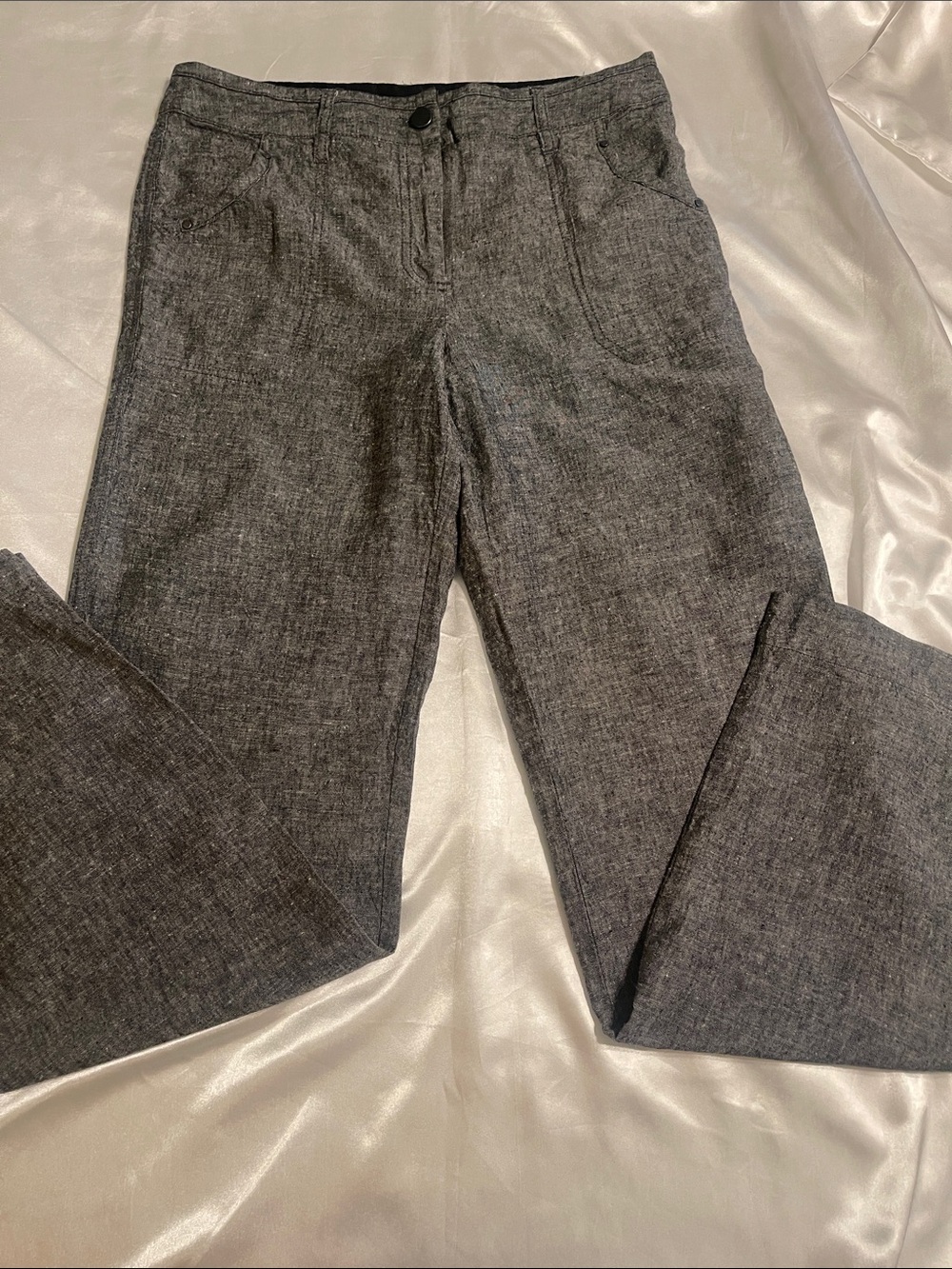 Willi Smith Men's Gray Textured Dress Pants